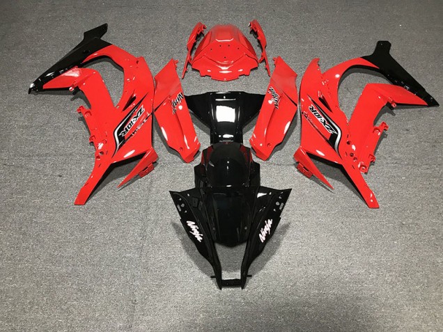 2011-2015 Red and Black Kawasaki ZX10R Fairings