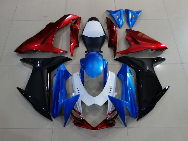 2011-2020 Blue / Black / Red Suzuki GSXR 600-750 Fairings