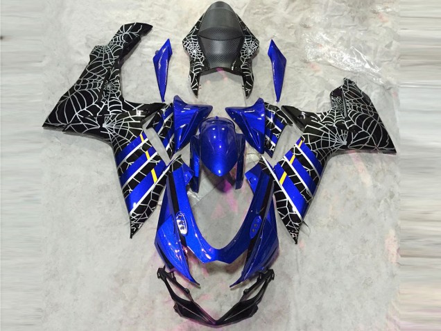 Best Aftermarket 2011-2020 Gloss Blue Spider Suzuki GSXR 600-750 Fairings