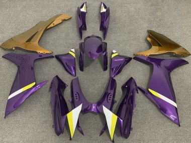 Best Aftermarket 2011-2020 Gloss Purple and Gold Suzuki GSXR 600-750 Fairings