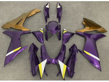 Best Aftermarket 2011-2020 Gloss Purple and Gold Suzuki GSXR 600-750 Fairings