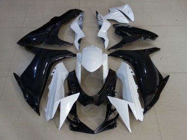 Best Aftermarket 2011-2020 Gloss White and Black Suzuki GSXR 600-750 Fairings