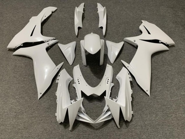 2011-2020 Pearl White Suzuki GSXR 600-750 Fairings