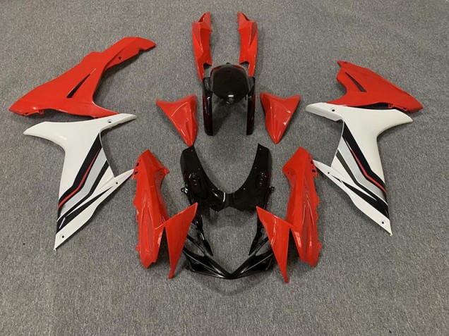 Best Aftermarket 2011-2020 Red and Gloss White Style Suzuki GSXR 600-750 Fairings