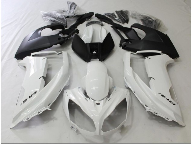 Best Aftermarket 2012-2016 Black and White Kawasaki Ninja 650R Fairings