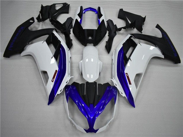 Best Aftermarket 2012-2016 Blue and White Kawasaki Ninja 650R Fairings