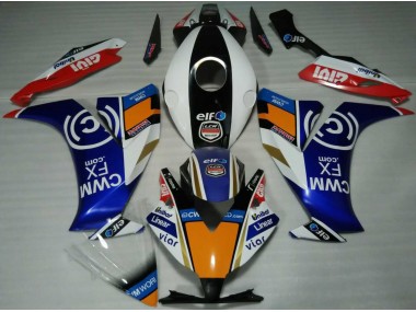 2012-2016 Elf Blue and Orange Honda CBR1000RR Fairings