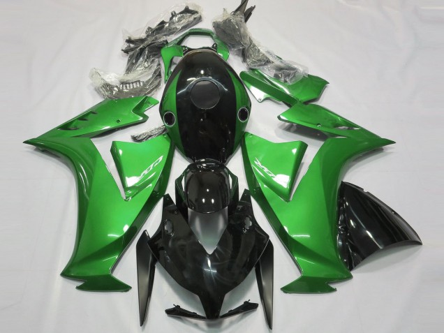 2012-2016 Gloss Black and Green Honda CBR1000RR Fairings