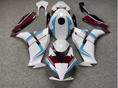 2012-2016 Gloss Light Blue and Maroon Honda CBR1000RR Fairings