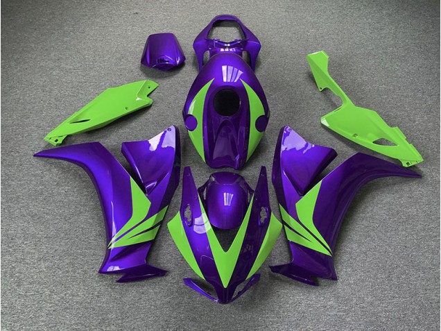 2012-2016 Gloss Purple and Green Honda CBR1000RR Fairings