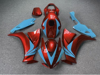 2012-2016 Gloss Red and Light Blue Honda CBR1000RR Fairings