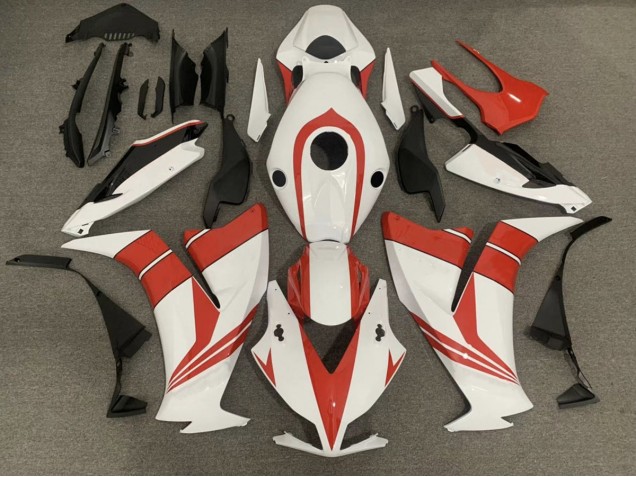 2012-2016 Gloss Red and White Honda CBR1000RR Fairings