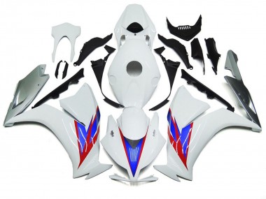 Best Aftermarket 2012-2016 Gloss White and Silver Honda CBR1000RR Fairings