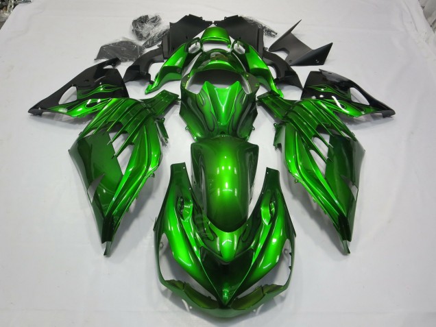 Best Aftermarket 2012-2019 Green Black Kawasaki ZX14R Fairings