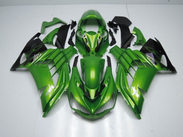 2012-2019 Green Flame Kawasaki ZX14R Fairings