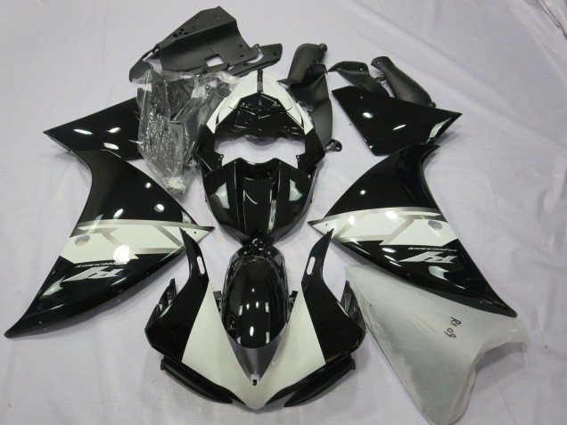 2013-2014 Black Silver White Yamaha R1 Fairings