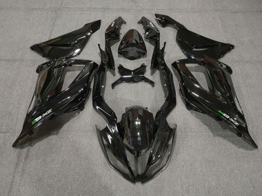 2013-2018 Gloss Black with decals Kawasaki ZX6R Fairings