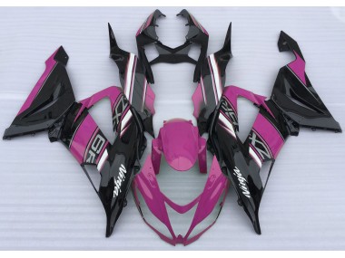 2013-2018 Gloss Pink and Black Kawasaki ZX6R Fairings