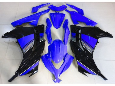 2013-2018 Midnight Blue and Black Kawasaki Ninja 300 Fairings