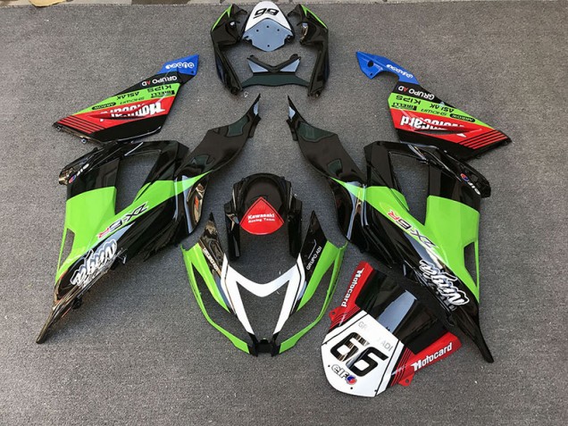 2013-2018 Racing Style Green Kawasaki ZX6R Fairings