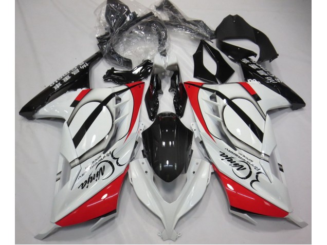 Best Aftermarket 2013-2018 Red and White Kawasaki Ninja 300 Fairings