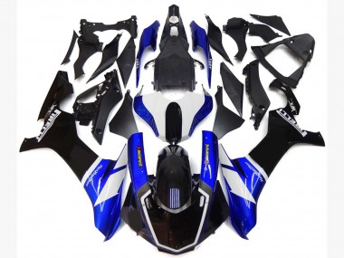 Best Aftermarket 2015-2019 Blue and White Custom Style Yamaha R1 Fairings