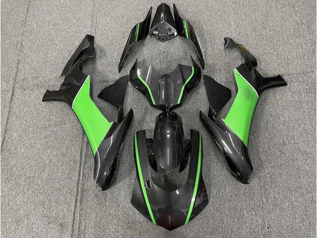 Best Aftermarket 2015-2019 Carbon Fiber & Green Yamaha R1 Fairings