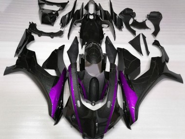 Best Aftermarket 2015-2019 Carbon Fiber Style & Purple Yamaha R1 Fairings