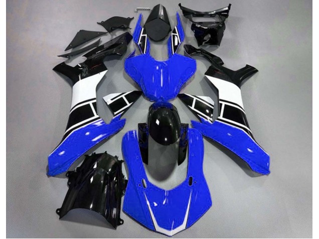 Best Aftermarket 2015-2019 Gloss Blue White and Black Yamaha R1 Fairings