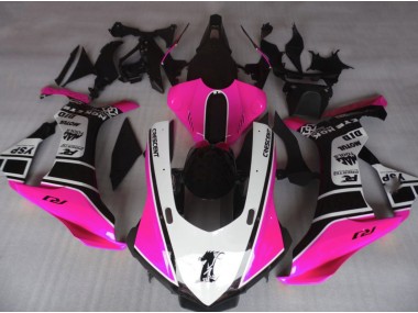 Best Aftermarket 2015-2019 Gloss Pink & White Yamaha R1 Fairings