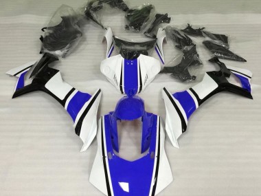 Best Aftermarket 2015-2019 Gloss White Blue and Black Yamaha R1 Fairings