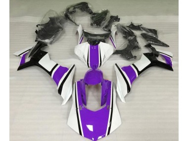 Best Aftermarket 2015-2019 Gloss White Purple and Black Yamaha R1 Fairings