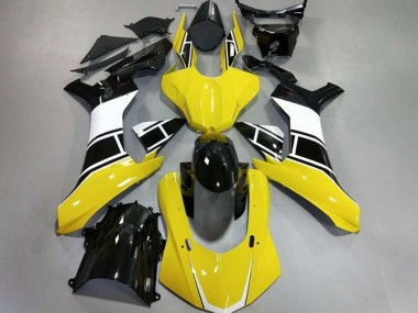 Best Aftermarket 2015-2019 Gloss Yellow White and Black Yamaha R1 Fairings