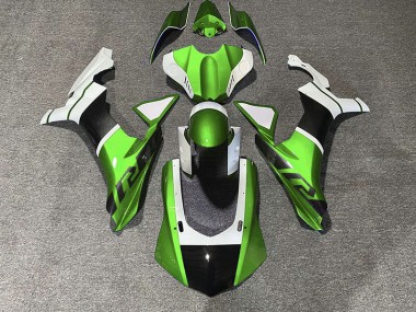 Best Aftermarket 2015-2019 Green & Carbon Fiber Accents Yamaha R1 Fairings