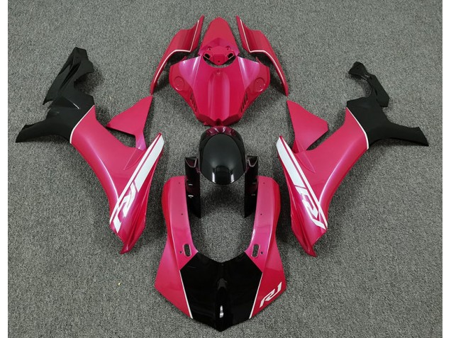 Best Aftermarket 2015-2019 Hot Pink and Black Yamaha R1 Fairings