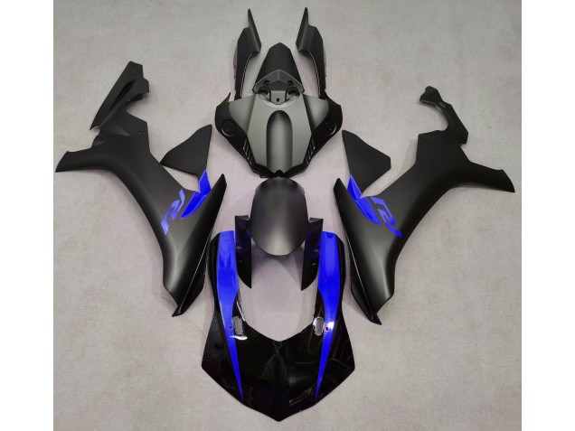 Best Aftermarket 2015-2019 Matte Black & Blue Yamaha R1 Fairings