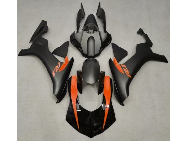 Best Aftermarket 2015-2019 Matte Black & Orange Yamaha R1 Fairings