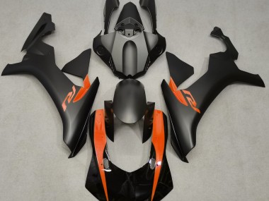 Best Aftermarket 2015-2019 Matte Black & Orange Yamaha R1 Fairings