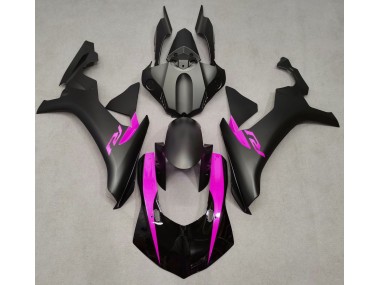 Best Aftermarket 2015-2019 Matte Black & Pink Yamaha R1 Fairings