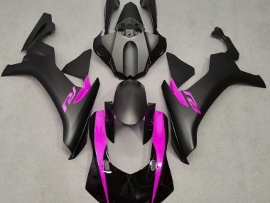 Best Aftermarket 2015-2019 Matte Black & Pink Yamaha R1 Fairings