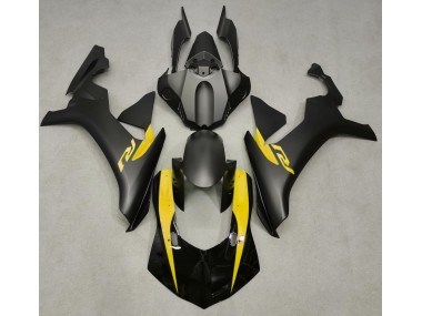 Best Aftermarket 2015-2019 Matte Black & Yellow Yamaha R1 Fairings