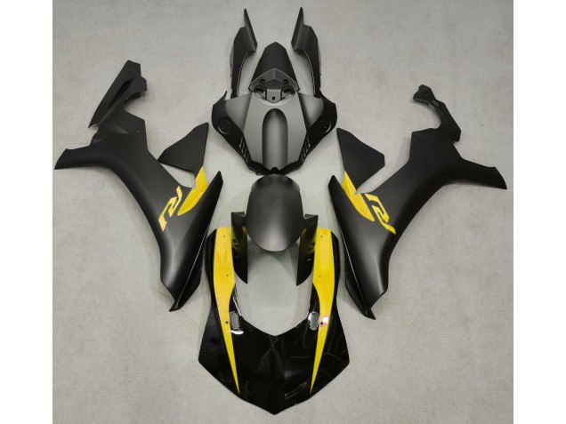 Best Aftermarket 2015-2019 Matte Black & Yellow Yamaha R1 Fairings