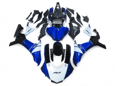 Best Aftermarket 2015-2019 White and Blue Yamaha R1 Fairings