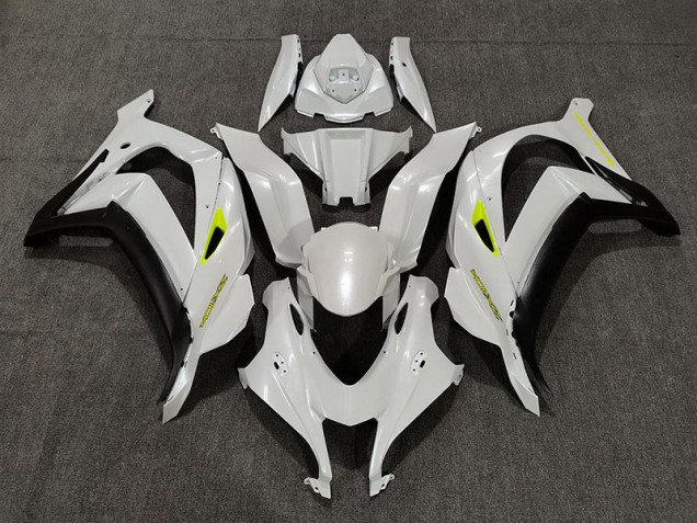 2016-2019 Deep Pearl White Kawasaki ZX10R Fairings