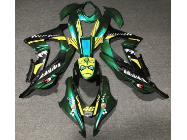 Best Aftermarket 2016-2019 Forest Green Shark Kawasaki ZX10R Fairings