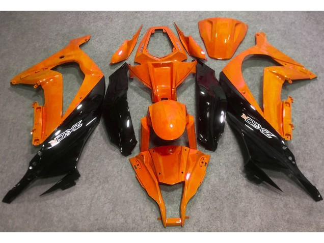 Best Aftermarket 2016-2019 Gloss Orange and Black Kawasaki ZX10R Fairings