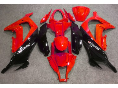 2016-2019 Gloss Red and Black Kawasaki ZX10R Fairings