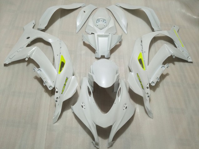 2016-2019 Pearl White Kawasaki ZX10R Fairings