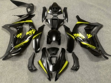 Best Aftermarket 2016-2019 Satin Black & Yellow Kawasaki ZX10R Fairings