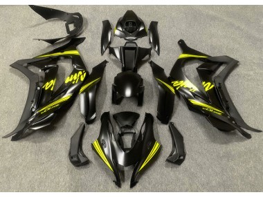 Best Aftermarket 2016-2019 Satin Black & Yellow Kawasaki ZX10R Fairings